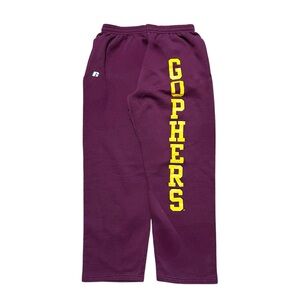 Mens Y2K Russell Athletic Gophers Paint Splatter Sweatpants Size M